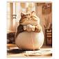 Тетрадь 48л., А5, клетка BG "Cozy cat", выборочный лак (арт. 382146)