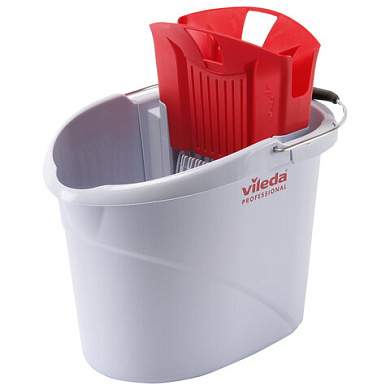 Ведро с отжимом VILEDA PROFESSIONAL "УльтраСпид Мини" 10 л, красный, 129686, 129687 (арт. 703647)