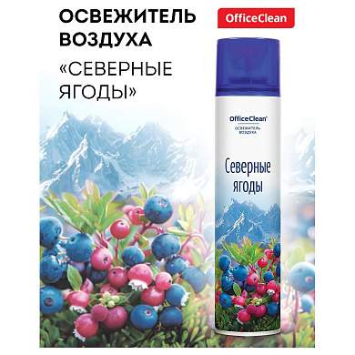 Освежитель воздуха аэрозольный OfficeClean "Северные ягоды", 300мл (арт. 372674)