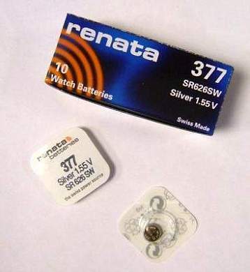 Элемент питания Renata  R377 (SR626SW) G4 BL1 (арт. 3883)