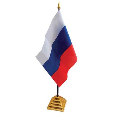 Флаг настольный "Россия" ArtSpace, пластик. подставка (арт. 198527)