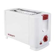 Тостер SCARLETT SC-TM11013, 650 Вт, 2 тоста, 6 режимов, сталь, белый (арт. 453680)
