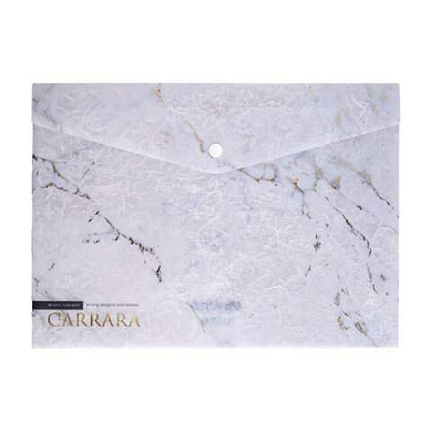 Папка-конверт с кнопкой пластиковая BRUNO VISCONTI "Carrara", A4, 14-036/19 (арт. 275035)
