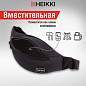Сумка на пояс HEIKKI RIO (ХЕЙКИ), два отделения, регулируемый ремень, черная, 38х12х8 см, 272614 (арт. 272614)