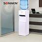 Кулер для воды SONNEN FE-02, напольный, НАГРЕВ/ОХЛАЖДЕНИЕ ЭЛЕКТРОННОЕ, 2 крана, белый, 454996 (арт. 454996)