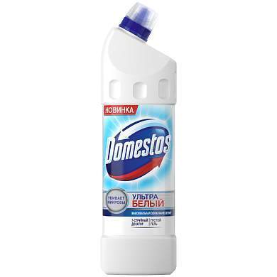 Средство для туалета Domestos "Ультра белый", гель, 1л (арт. 144225)