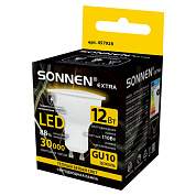 Лампа светодиодная SONNEN EXTRA, 12 (110) Вт, GU10, софит, теплый белый, 30000 ч, LED MR16-GU10-12W-2700, 457928 (арт. 457928)