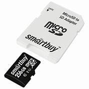 Карта памяти microSDXC 256 GB SMARTBUY, UHS-I, 90 Мб/сек (class 10), с адаптером, SB256GBSDCL10-01 (арт. 514075)