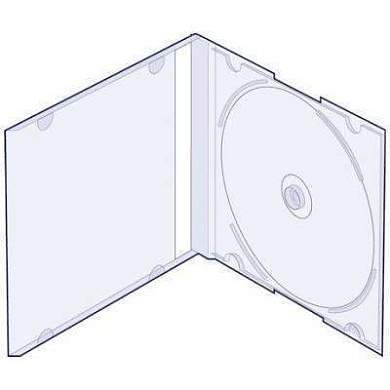 CD-box (одинарный) SLIM 5мм прозрачный (арт. 6523)