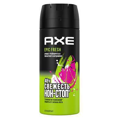 Дезодорант аэрозольный 150 мл, AXE "Epic fresh", усиленная защита, грейпфрут и кардамон (арт. 609823)