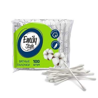 Ватные палочки пакет 100шт Emily Style (арт. 829198)