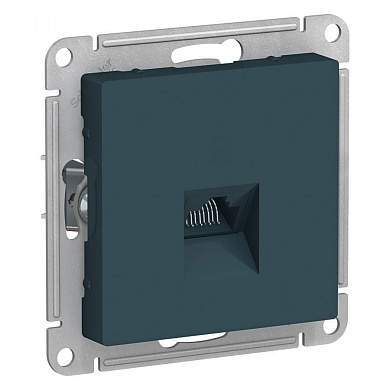 Schneider AtlasDesign мех. роз. компьют. СУ 1 мест. изумруд (пласт. осн., RJ-45) ATN000883 (арт. 662666)