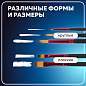 Кисти BRAUBERG PREMIUM, набор 5 шт. (синтетика, круглая № 1, 3, 5, плоская № 5, 8), блистер, 201024 (арт. 201024)