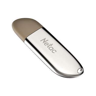 Флеш-диск 32 GB NETAC U352, USB 2.0, металлический корпус, серебристый, NT03U352N-032G-20PN (арт. 513696)