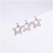 Скрепки фигурные 25мм, MESHU "Stars", 6шт., пакет с европодвесом (арт. 328215)