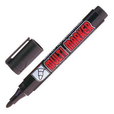 Маркер перманентный CROWN "Multi Marker", ЧЕРНЫЙ, круглый наконечник, 3 мм, CPM-800 (арт. 151552)