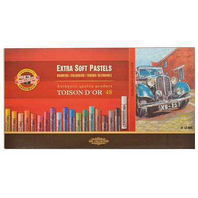 Пастель художественная Koh-I-Noor "Toison D`or Extra Soft 8556", 48 цветов, картон. упаковка (арт. 308723)