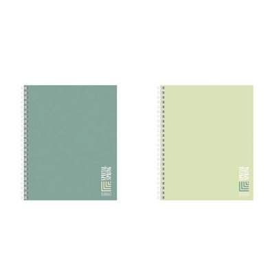 Тетрадь А5, 80 л., HATBER, гребень, линия, Soft-touch ламинация, "Special Spring" (микс в спайке), 090171, 80Т5лВ2гр (арт. 405476)