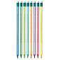 Карандаш чернографитный BIC, 1 шт., "Evolution Stripes", HB, с ластиком, корпус ассорти, 8960342 (арт. 180921)