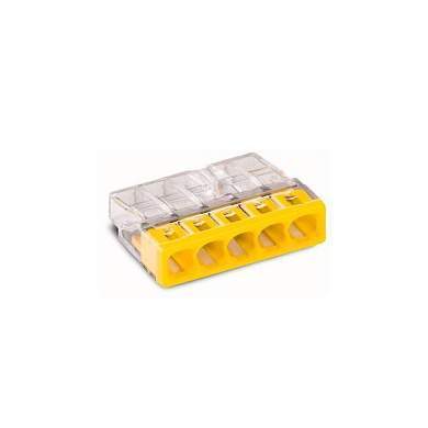WAGO 2273-245 5х(0,5-2,5мм2) клеммная колодка н/г Cu/Al контактная паста 450В (100!) Германия (арт. 388487)