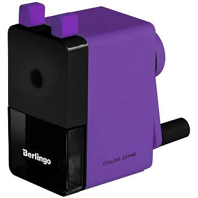 Точилка механическая Berlingo "Color Zone", фиолетовая, пласт. корпус, инд. упак. (арт. 326163)