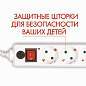 Сетевой фильтр SONNEN U-365, 6 розеток, с заземлением, выключатель, 10 А, 5 м, белый, 511427 (арт. 511427)