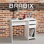 Стол письменный/компьютерный BRABIX "Scandi CD-017", 900х450х750 мм, 2 ящика, белый, 641894, ЦБ013706-1 (арт. 641894)