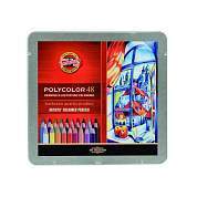 Карандаши цветные художественные Koh-I-Noor "Polycolor", 48цв., заточен., метал. пенал (арт. 291294)