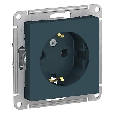 Schneider AtlasDesign мех. роз. СУ 1 мест. изумруд (пласт. осн., земля) ATN000843 (арт. 662654)