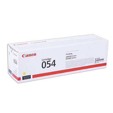 Картридж лазерный CANON (054Y) для i-SENSYS LBP621Cw/MF641Cw/645Cx, желтый, ресурс 1200 страниц, оригинальный, 3021C002 (арт. 363488)