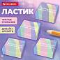 Ластик кросс-серия PASTEL, 34х34х14 мм, квадратный, ассорти, ЭКО ПВХ, BRAUBERG, 273210 (арт. 273210)