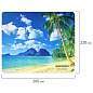Коврик для мыши SONNEN "BEACH", резина + ткань, 260х220х3 мм, 513294 (арт. 513294)