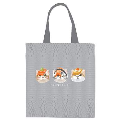 Сумка-шоппер ArtSpace"Sushi Cats", 31*39см. с карманом (арт. 367759)