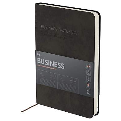 Ежедневник недатированный, А5, 136л., мягкий переплет, кожзам, BG "Business. Tobacco", коричневый (арт. 369934)