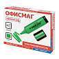 Текстовыделитель ОФИСМАГ, ЗЕЛЕНЫЙ, линия 1-5 мм, 151204 (арт. 151204)