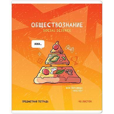 Тетрадь предметная 48л. ArtSpace "Не по правилам"- Обществознание, глянцевая ламинация (арт. 344471)