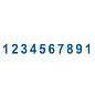 Нумератор металлический 10-разрядный, оттиск 47х5 мм, синий, TRODAT 55510, 75878 (арт. 235568)