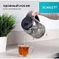 Чайник SCARLETT SC-EK27G10, 1,7 л, 1800 Вт, закрытый нагревательный элемент, стекло, черный (арт. 457206)