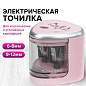 Точилка электрическая BRAUBERG DUAL (для 2 диаметров карандашей!), 4 батарейки АА, розовая, 270579 (арт. 270579)
