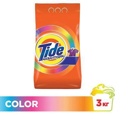 Стиральный порошок-автомат 3 кг, TIDE (Тайд) Color (арт. 602409)