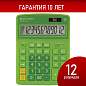 Калькулятор настольный BRAUBERG EXTRA-12-DG (206x155 мм), 12 разрядов, двойное питание, ЗЕЛЕНЫЙ, 250483 (арт. 250483)