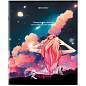 Тетрадь А5, 80 л., BRAUBERG, скоба, клетка, обложка картон, "Anime Girls", 404412 (арт. 404412)