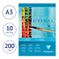 Альбом для акварели, 10л., А3, на склейке Clairefontaine "Etival", 200г/м2, холодное прессование (арт. 304057)