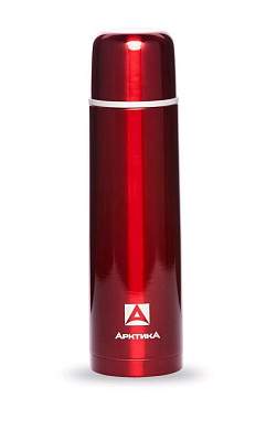 Термос Арктика 102-1000, узк. горло, 1л (красный) нерж. сталь (арт. 607321)