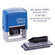 Датер самонаборный OfficeSpace, пластик, 4стр., 4мм, 2 кассы (арт. 323828)