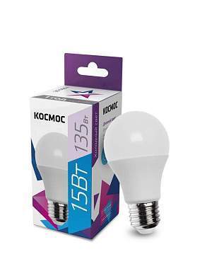 Космос ЛОН A60 E27 15W (1300lm) 6500K 6K матов. 113x60 LkecLED15wA60E2765 (арт. 663502)