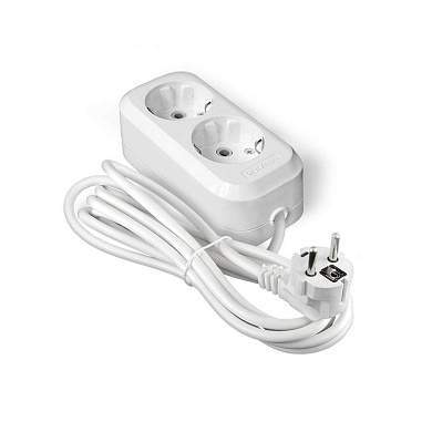 UNIVersal удлинитель ПВС 3х1.5 2 роз. 5м 16А земля ABS(АБС) Абсолют 1719 (арт. 852370)