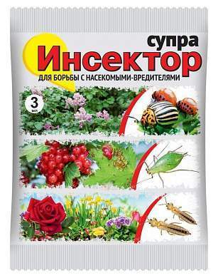 Инсектор Супра 3мл. (защита от колорад. жука и листогрыз.) тиаметоксам Ваше хозяйство (арт. 807778)