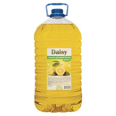 Средство для мытья посуды 5 л, DAISY "Лимон", ПЭТ (арт. 702427)