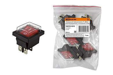 TDM выкл-кноп СУ для эл/прибор YL-208-01 10А перекл клав на 2 пол (2з) IP54 (цена/шт) (5!) SQ0703-0018 (арт. 506962)